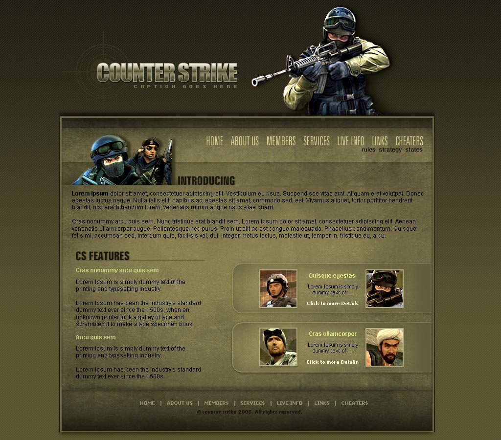 Closed Cs 1 6 Clan Template Please Free Website Templates