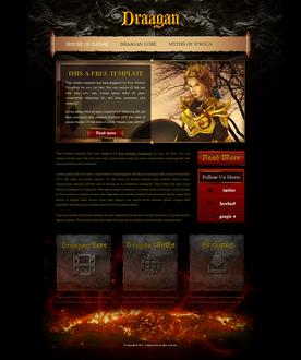 Fantasy Game Web Template