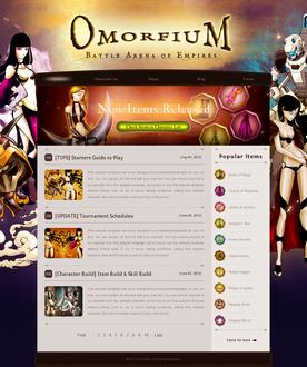Omorfium Gaming Website