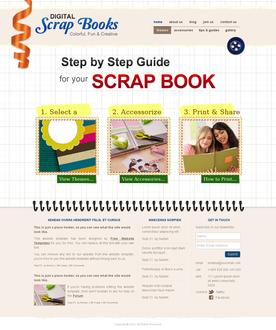Scrapbook web template
