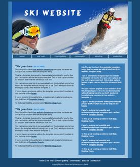 Ski template