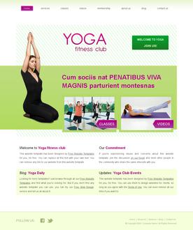 Yoga web template